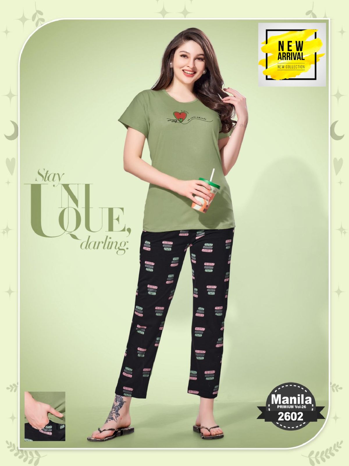 Vol Jc 2601 Summer Special Shinker Hosiery Cotton Night Suit Wholesalers In Surat
